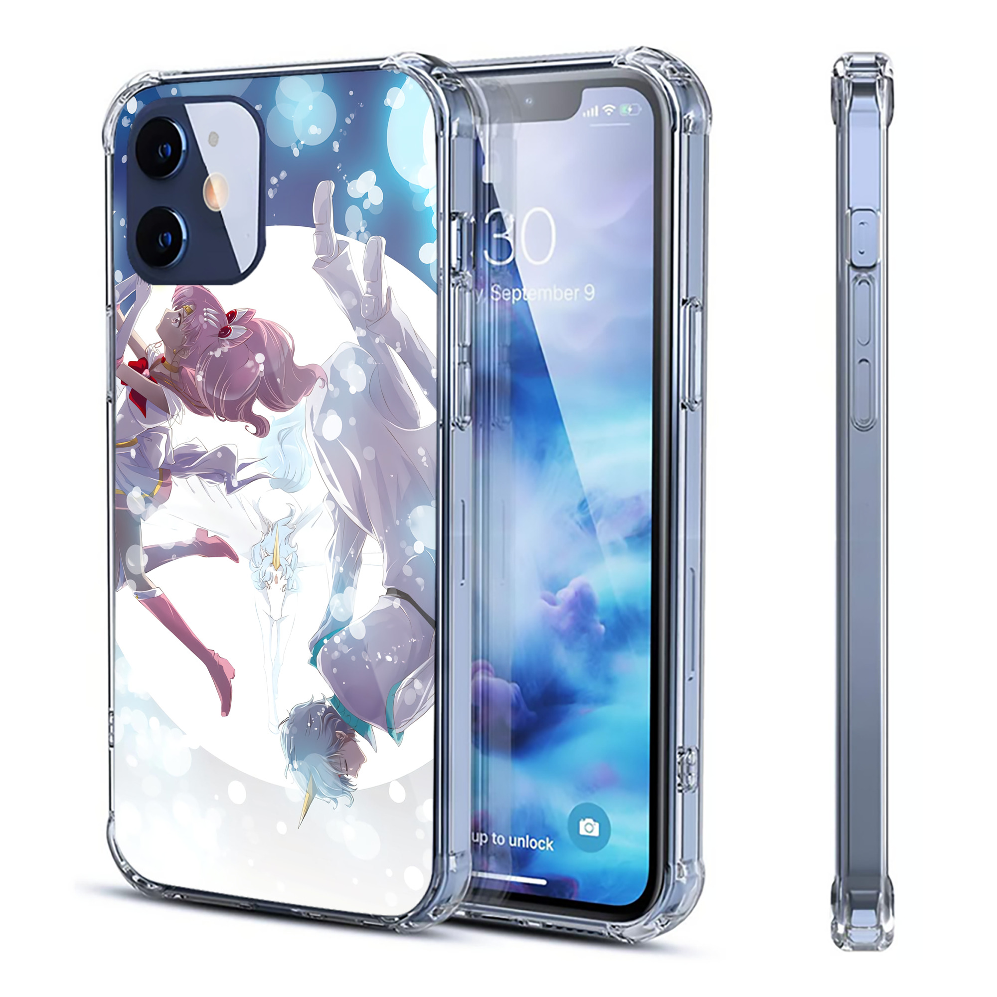 （画像用） 美少女戦士セーラームーン Sailor Moon 【iPhone 12シリーズ対応】透明スマホケース（クリアソフトケース）
